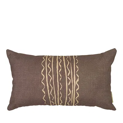Noho Home Maluhia Decorative Pillow Cover, 12 X 20 In Brown