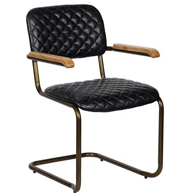 Noir 22" Wide Armchair In Black