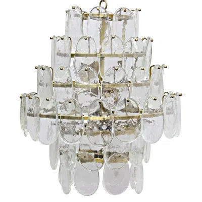 Noir 6 - Light Unique / Statement Tiered Chandelier In Antique Brass
