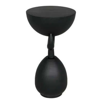 Noir Africa Steel Abstract End Table