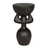 Noir African Abstract End Table