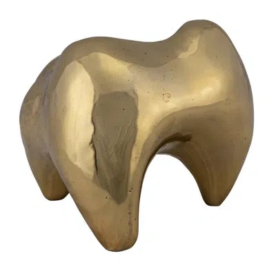 Noir Alien Sculpture In Antique Brass