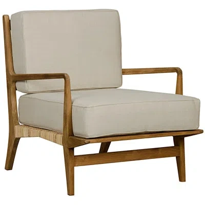 Noir Allister 29" Wide Armchair In Off White