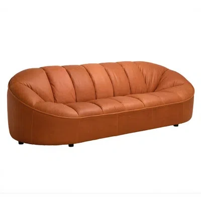 Noir Amadeus 95'' Sofa In Roman Red