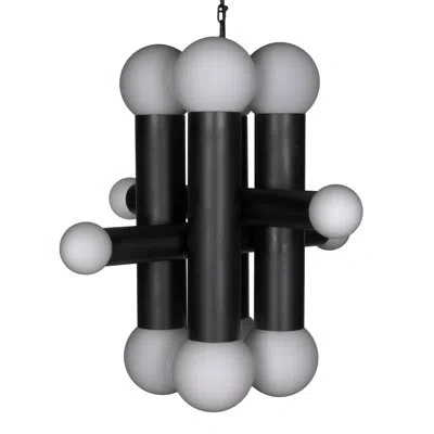 Noir Amadeus Chandelier In Matte Black