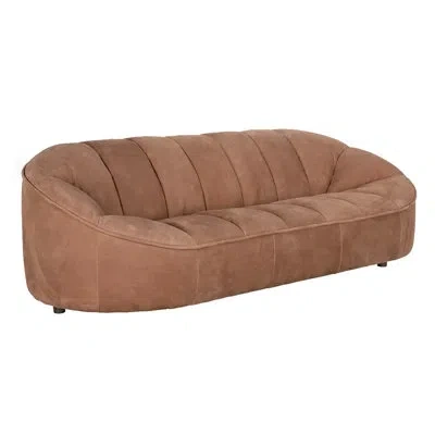 Noir Amadeus Sofa, Coris Brown Leather