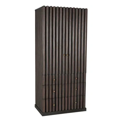 Noir Amunet China Cabinet In Pale,light Brown