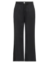 Noir And Bleu Woman Pants Black Size 25 Cotton