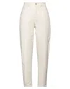 Noir And Bleu Pants In White