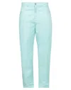 Noir And Bleu Pants In Green