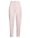 Noir And Bleu Woman Pants Light Pink Size 29 Cotton, Elastane In Pink