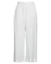 Noir And Bleu Pants In White