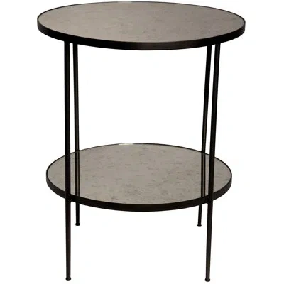 Noir Anna End Table In Gray