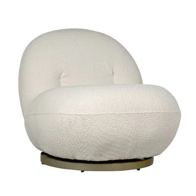 Noir Artemis 29'' Wide Side Chair In Off-white