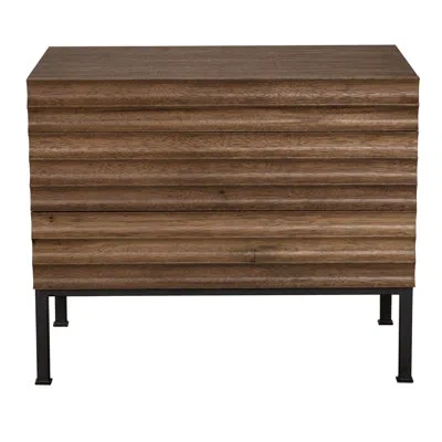Noir Arturo Console In Black;dark Walnut