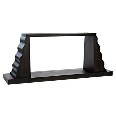 Noir Aurora 72'' Console Table In Ebony Walnut