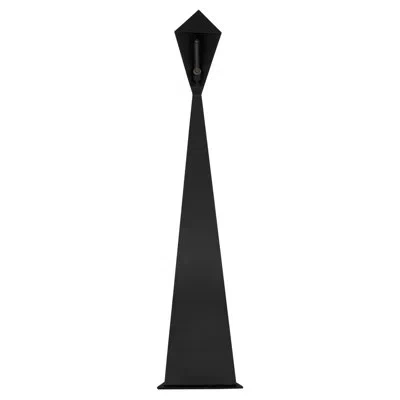 Noir Bat 68'' Matte Black Novelty Floor Lamp