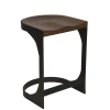 Noir Baxter Counter Stool In Dark Walnut