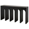 Noir Bridge Console Table In Black