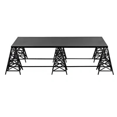 Noir Brixton Coffee Table In Matte Black