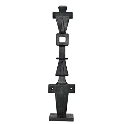 Noir Brutus Sculpture In Burnt Black