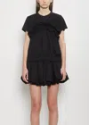 Noir By Kei Ninomiya Cotton Ponte Ruffle T-shirt