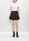 Noir By Kei Ninomiya Cotton Ponte Skirt In Black