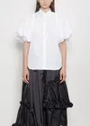 Noir By Kei Ninomiya Cotton Puffed Short Sleeve Blouse