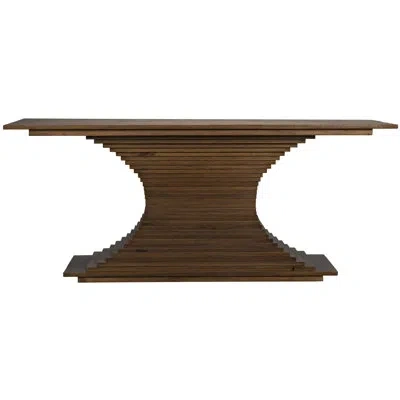 Noir Cambio Console Table In Dark Walnut