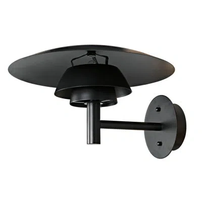 Noir Caprese Steel Metal Armed Scone In Black