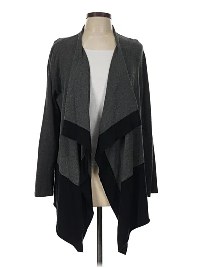 Pre-owned Noir Cardigan Sweater In Gray