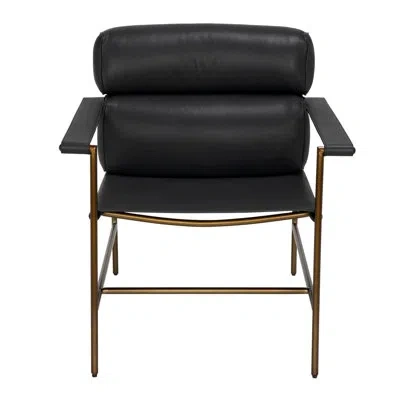 Noir Chet Chair In Santosa Matte Black