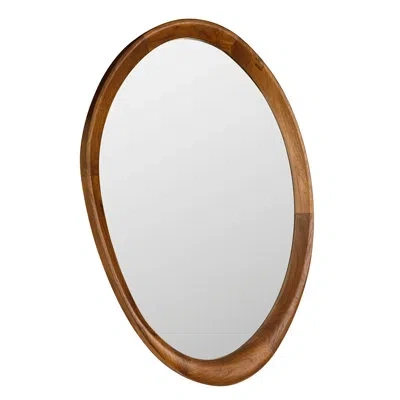 Noir Chloe Mirror, Teak In Brown