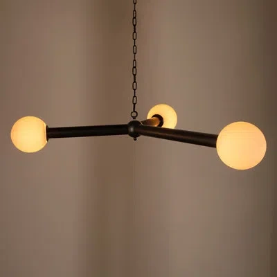Noir Clemenza Chandelier In Matte Black