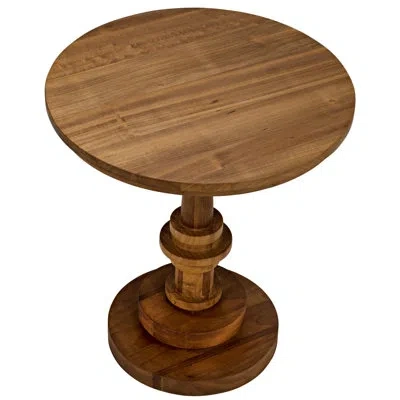 Noir Comodo End Table In Gold Teak