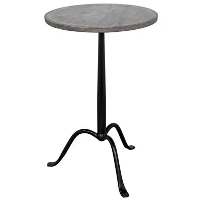 Noir Cosmopolitan End Table In Gray