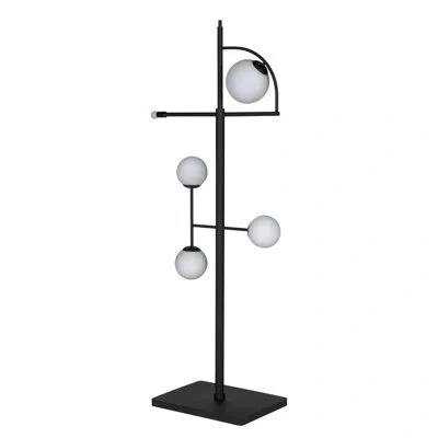 Noir Dasha Floor Lamp In Matte