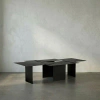 Noir Delphi Coffee Table In Matte Black