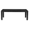 Noir Didier Rectangular 86'' L X 44'' W In Black Walnut
