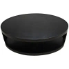 Noir Eclipse Floor Shelf Coffee Table In Matte Black
