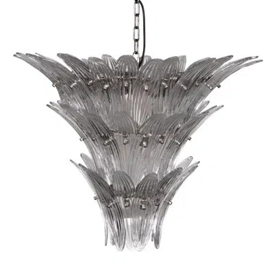 Noir Emperor Chandelier, L In Antique Silver