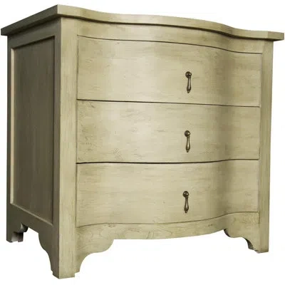 Noir End Table With Storage In Vintage Gray