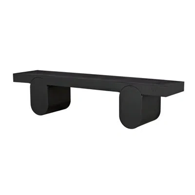 Noir Evora Coffee Table In Matte Black