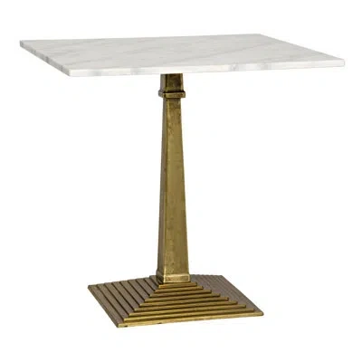 Noir Fadim End Table In Antique Brass