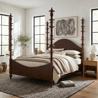Noir Ferret Bed, Hand Rubbed Brown