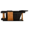 Noir Fleming Console In Charcoal Black