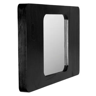 Noir Franklin Mirror, C In Charcoal Black