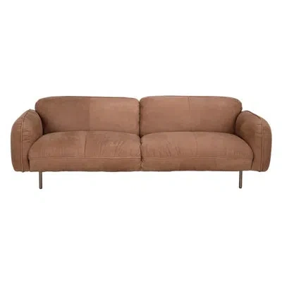Noir Franklin Sofa, Coris Brown Leather
