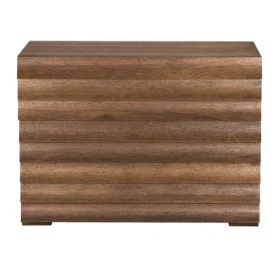 Noir Frederico Console In Dark Walnut