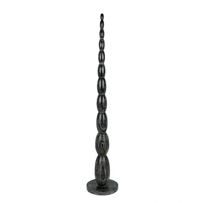 Noir Freia Sculpture In Cinder Black